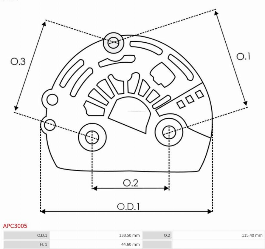 AS-PL APC3005 - Защитная крышка, генератор avtokuzovplus.com.ua