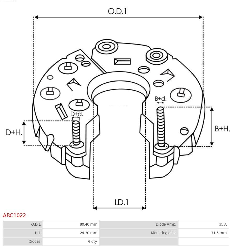 AS-PL ARC1022 - Выпрямитель, генератор autodnr.net