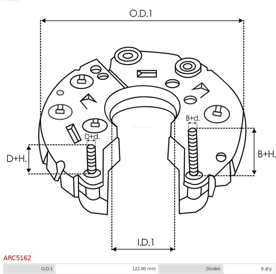 AS-PL ARC5162 - Випрямляч, генератор autocars.com.ua