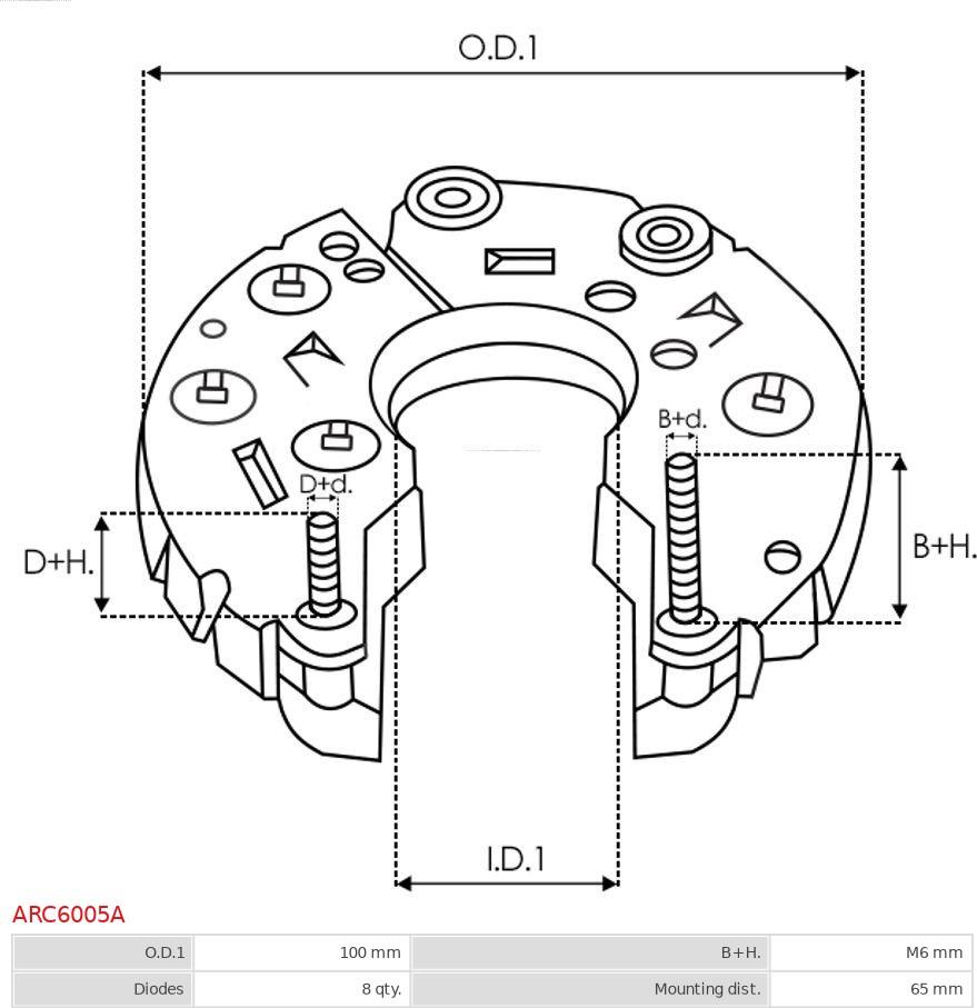 AS-PL ARC6005A - Випрямляч, генератор autocars.com.ua