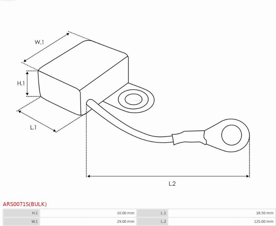 AS-PL ARS0071S(BULK) - Ремкомплект, генератор autodnr.net