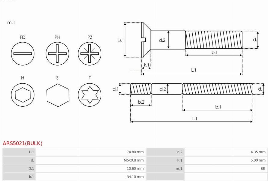 AS-PL ARS5021(BULK) - Ремкомплект, генератор autocars.com.ua