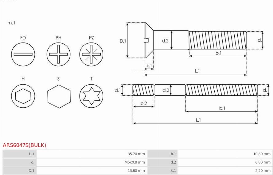 AS-PL ARS6047S(BULK) - Ремкомплект, генератор autodnr.net