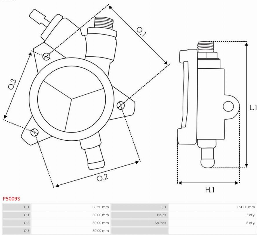 AS-PL P5009S - Вакуумний насос autocars.com.ua