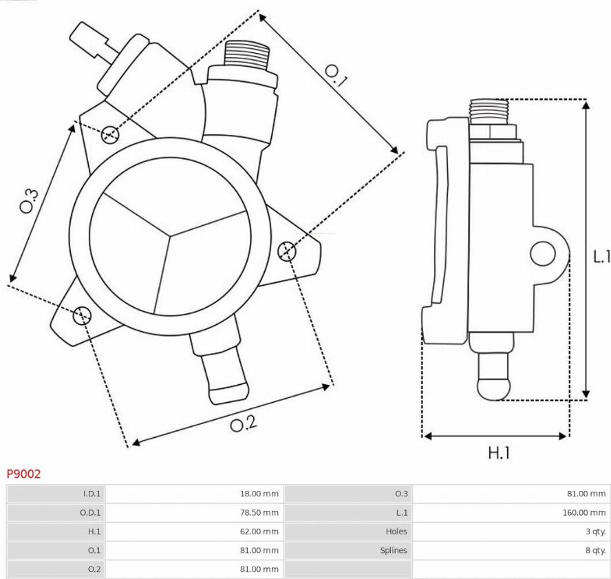 AS-PL P9002 - Вакуумний насос autocars.com.ua