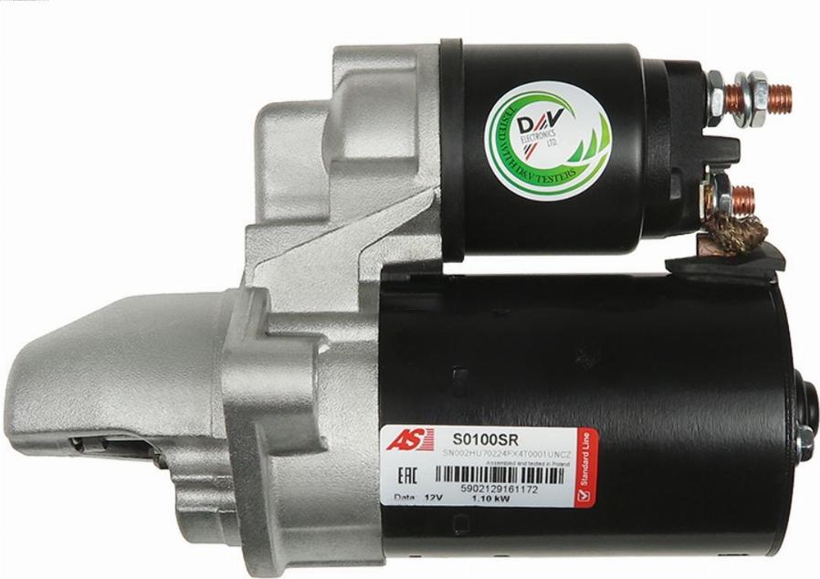 AS-PL S0100SR - Стартер avtokuzovplus.com.ua