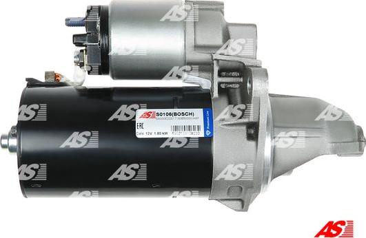 AS-PL S0106(BOSCH) - Стартер autocars.com.ua