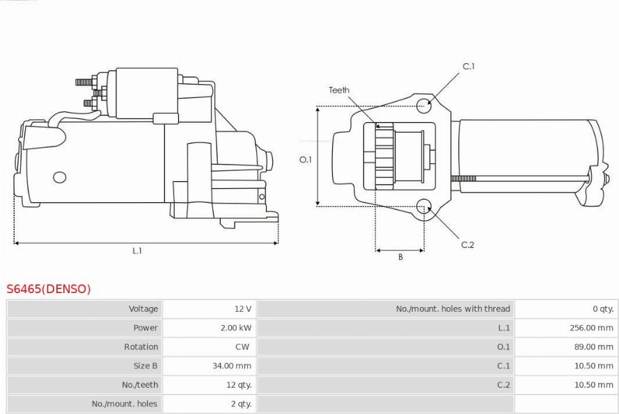 AS-PL S6465(DENSO) - Стартер autodnr.net