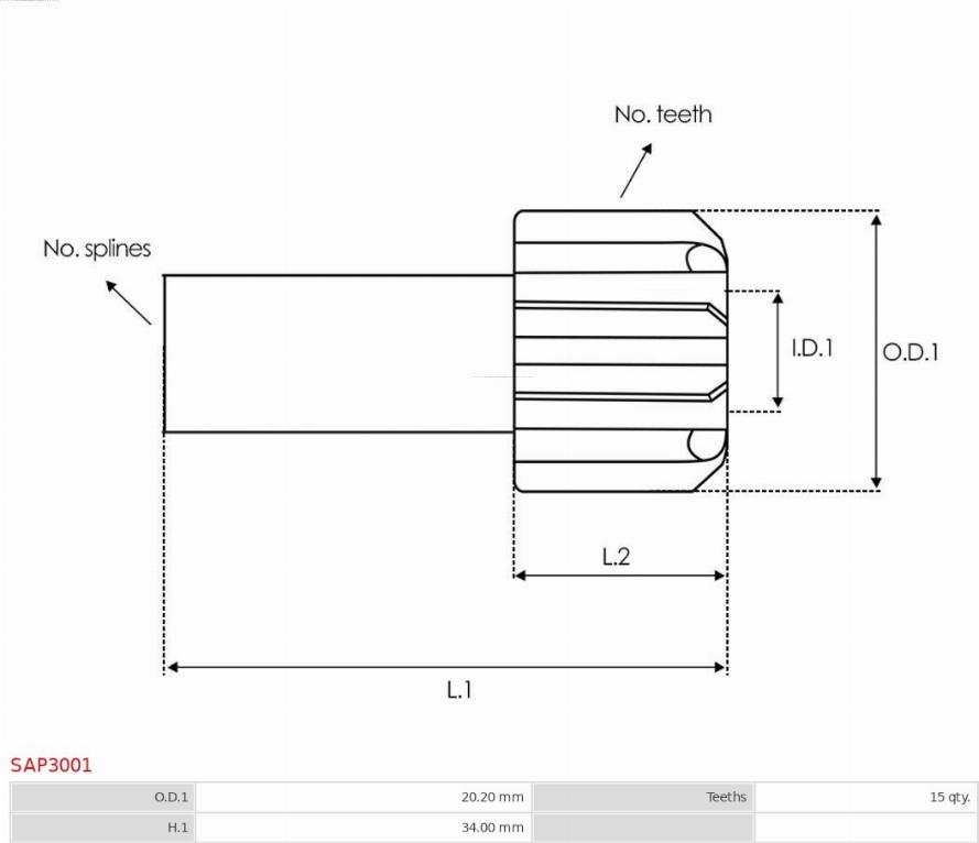 AS-PL SAP3001 - Якорь, стартер autodnr.net