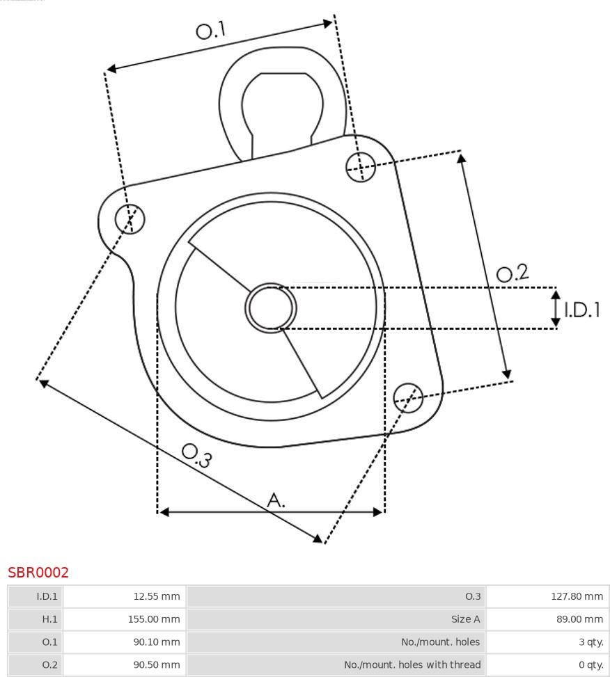 AS-PL SBR0002 - Крышка стартера, карбюратор avtokuzovplus.com.ua