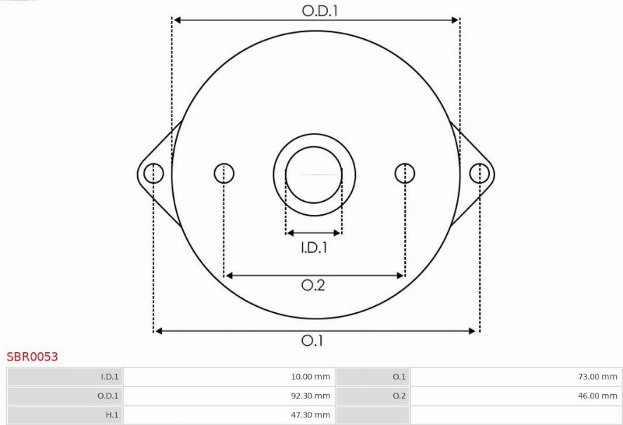 AS-PL SBR0053 - Крышка стартера, карбюратор avtokuzovplus.com.ua