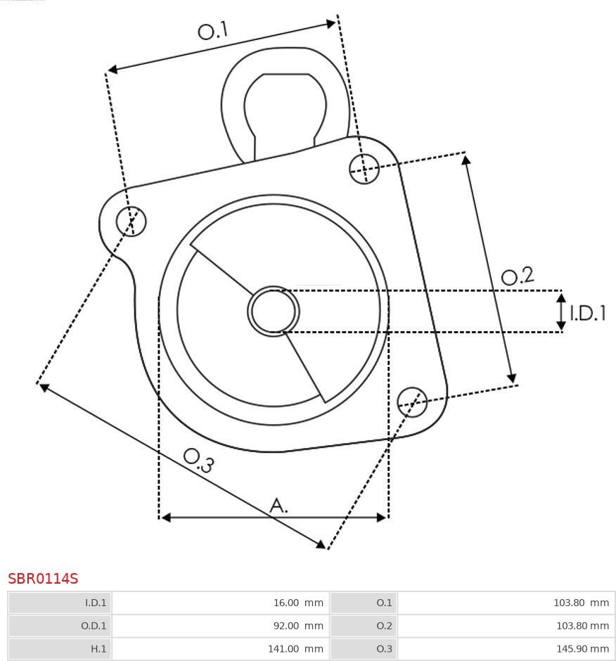 AS-PL SBR0114S - Крышка стартера, карбюратор avtokuzovplus.com.ua