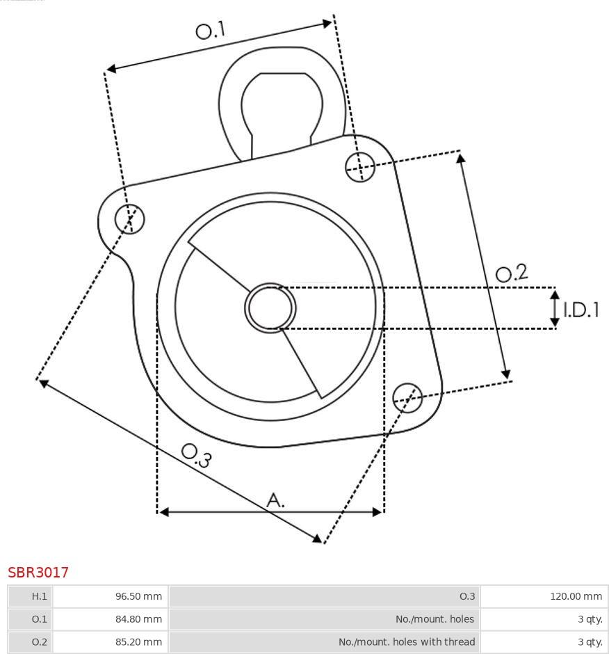 AS-PL SBR3017 - Кришка стартера, карбюратор autocars.com.ua