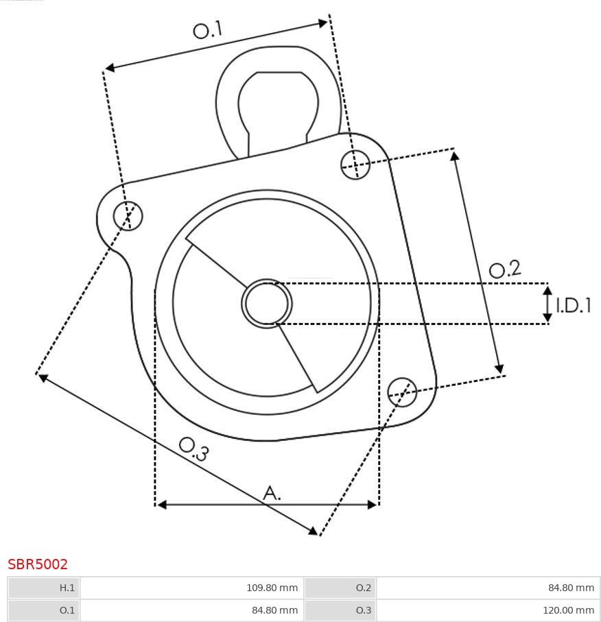 AS-PL SBR5002 - Крышка стартера, карбюратор avtokuzovplus.com.ua