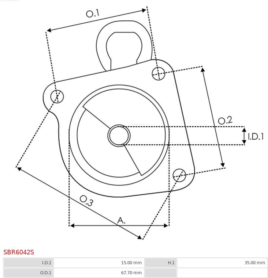 AS-PL SBR6042S - Кришка стартера, карбюратор autocars.com.ua