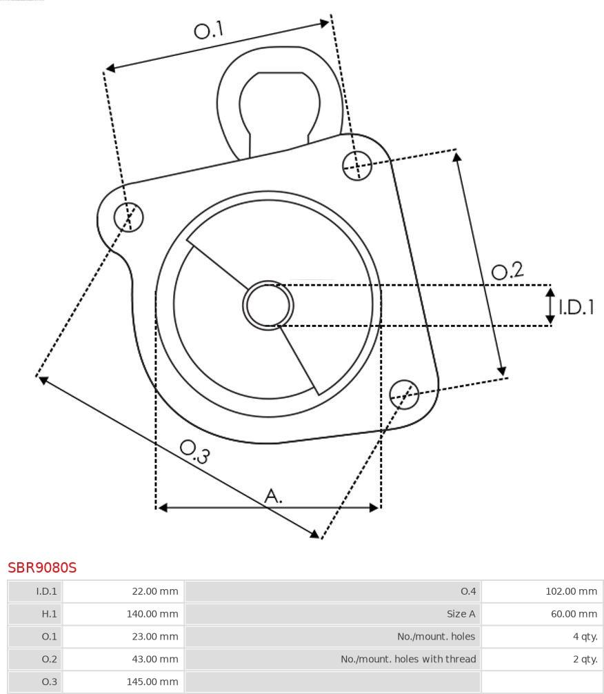 AS-PL SBR9080S - Кришка стартера, карбюратор autocars.com.ua