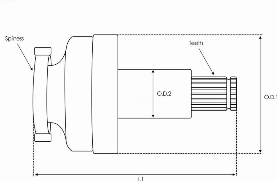 AS-PL SD5190P - Ведущая шестерня, стартер avtokuzovplus.com.ua