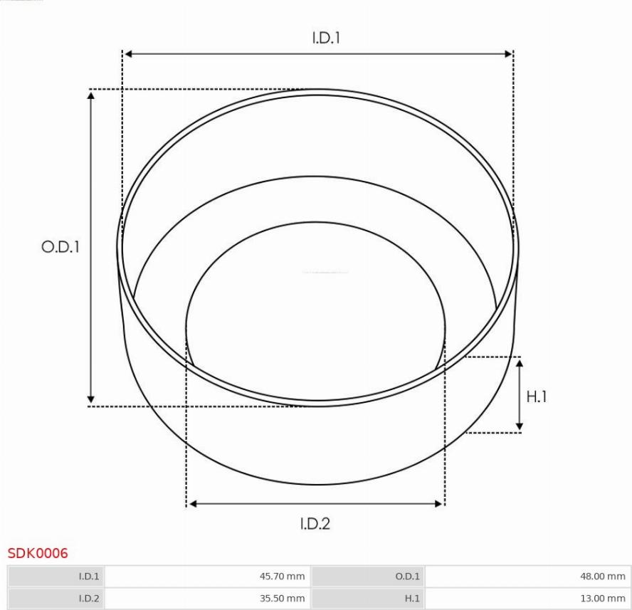 AS-PL SDK0006 - Ремкомплект, стартер avtokuzovplus.com.ua