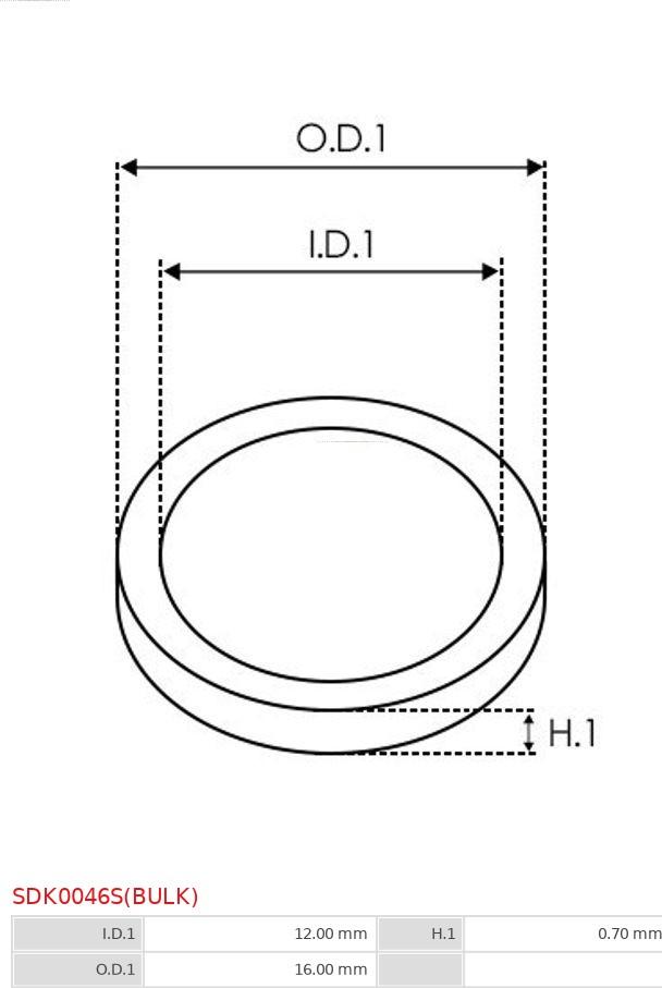 AS-PL SDK0046S(BULK) - Ремкомплект, генератор avtokuzovplus.com.ua