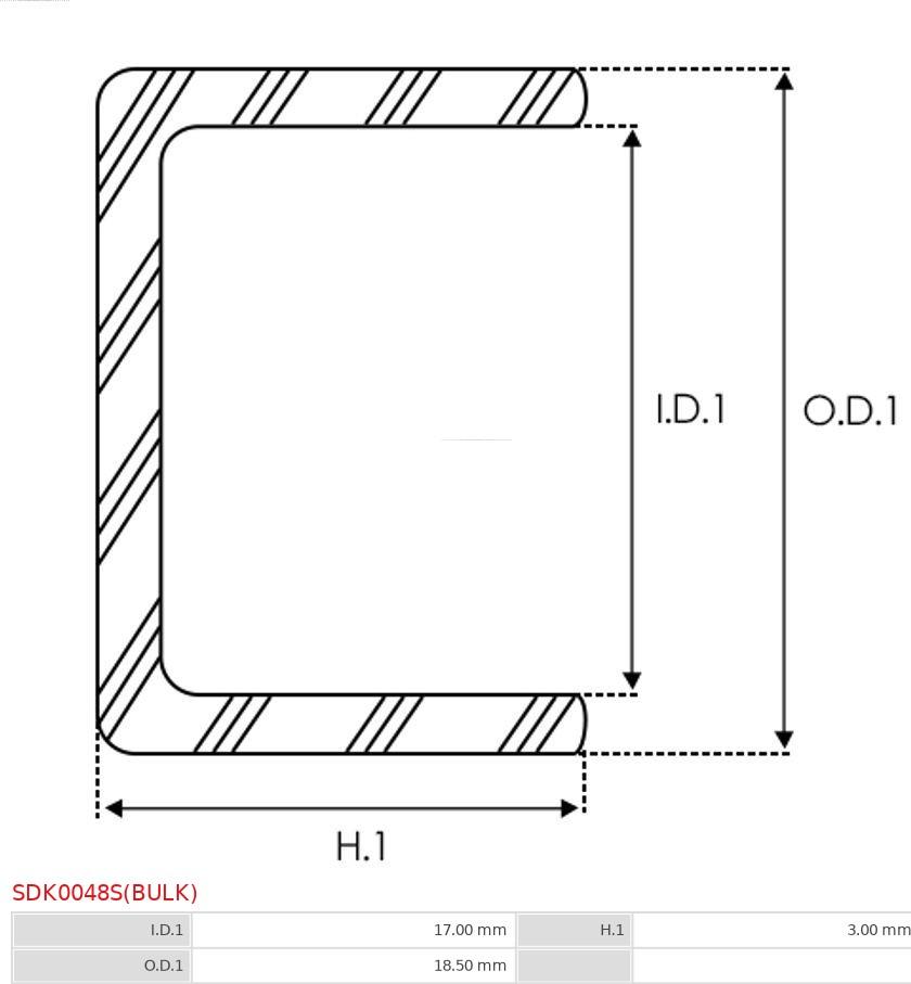 AS-PL SDK0048S(BULK) - Ремкомплект, стартер autocars.com.ua