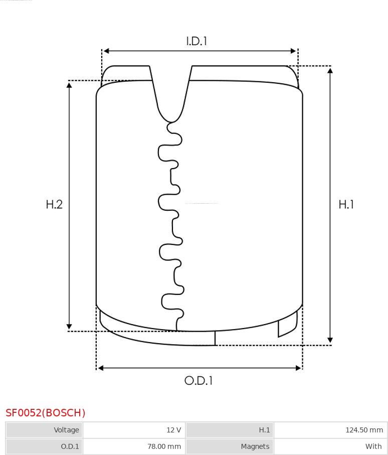 AS-PL SF0052(BOSCH) - Обмотка возбуждения, стартер avtokuzovplus.com.ua