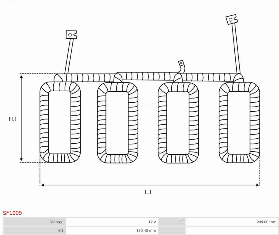 AS-PL SF1009 - Обмотка возбуждения, стартер autodnr.net