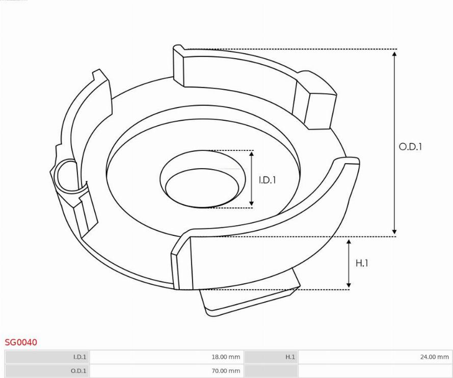 AS-PL SG0040 - Ремкомплект, стартер autodnr.net