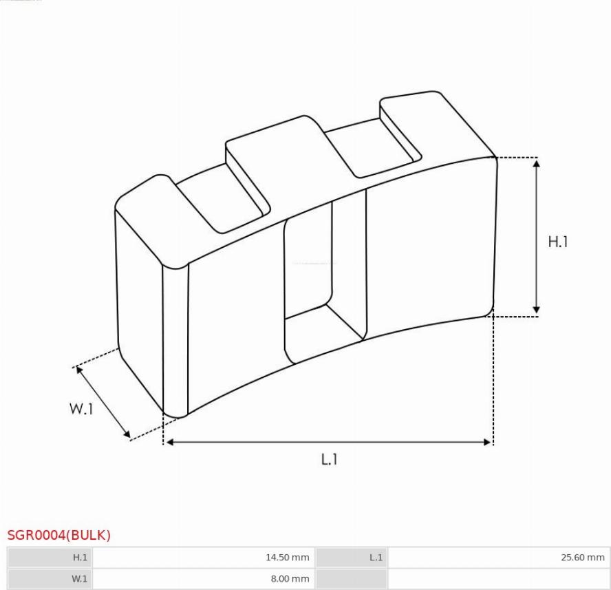 AS-PL SGR0004(BULK) - Ремкомплект, стартер autocars.com.ua