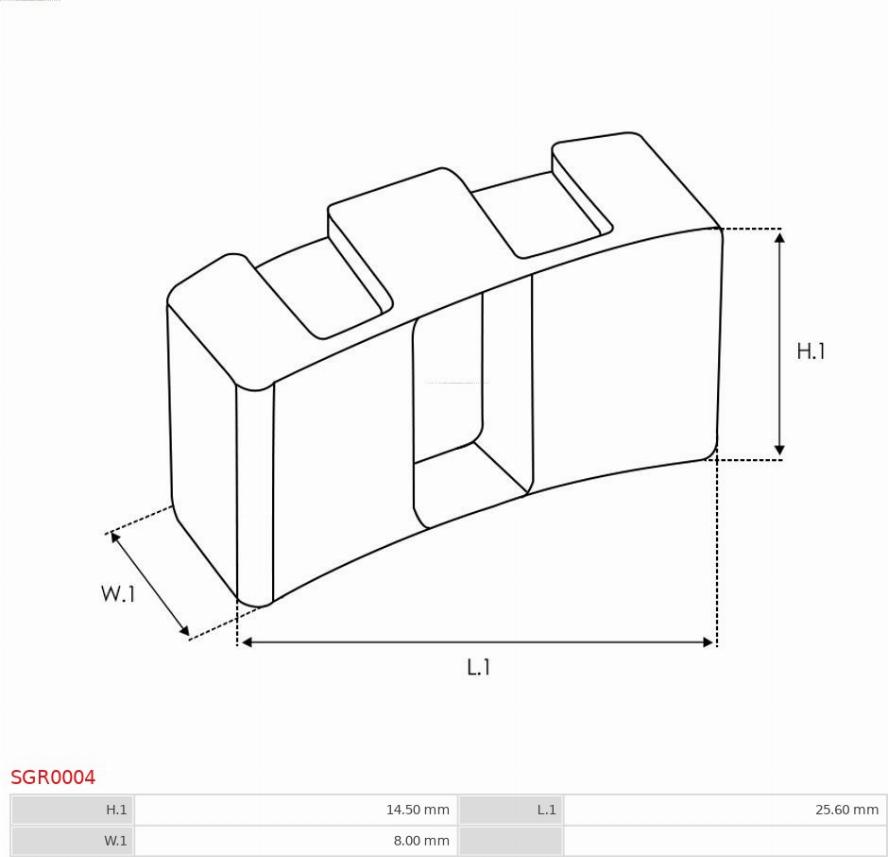 AS-PL SGR0004 - Ремкомплект, стартер autocars.com.ua