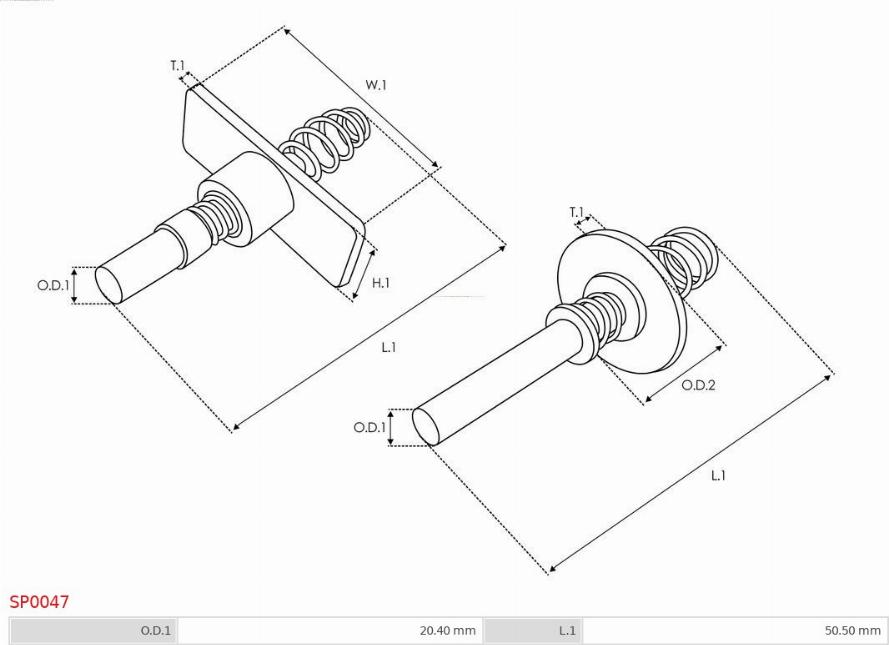 AS-PL SP0047 - Ремкомплект, стартер autocars.com.ua