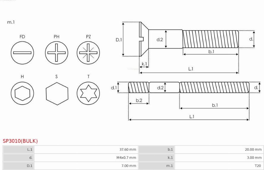 AS-PL SP3010(BULK) - Ремкомплект, генератор avtokuzovplus.com.ua