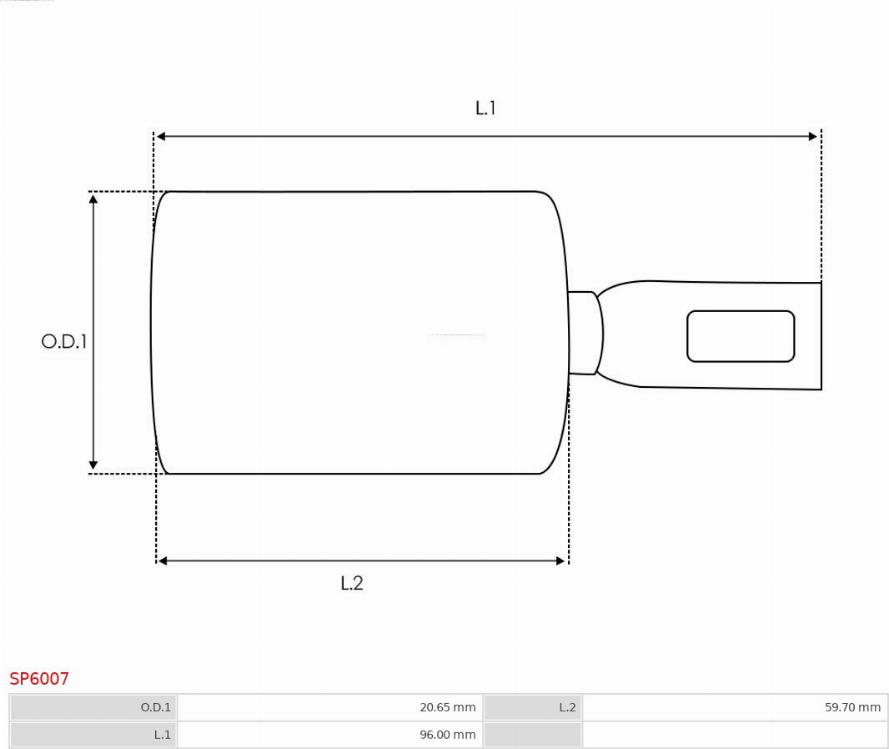 AS-PL SP6007 - Ремкомплект, стартер avtokuzovplus.com.ua