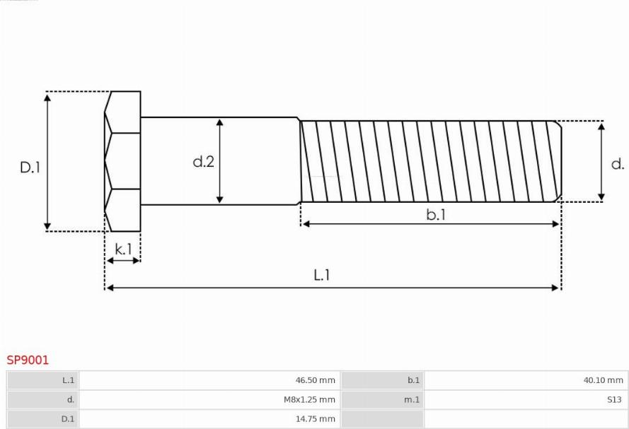 AS-PL SP9001 - Ремкомплект, стартер avtokuzovplus.com.ua