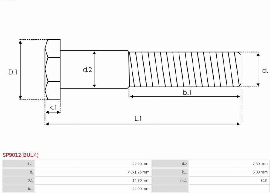 AS-PL SP9012(BULK) - Ремкомплект, стартер avtokuzovplus.com.ua