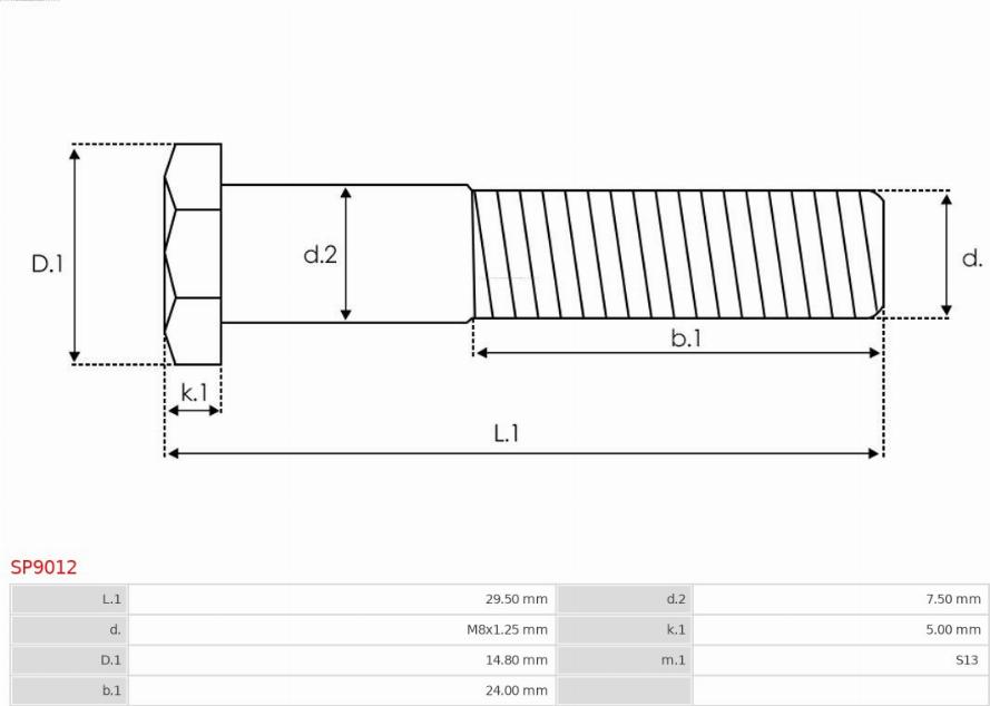 AS-PL SP9012 - Ремкомплект, стартер avtokuzovplus.com.ua