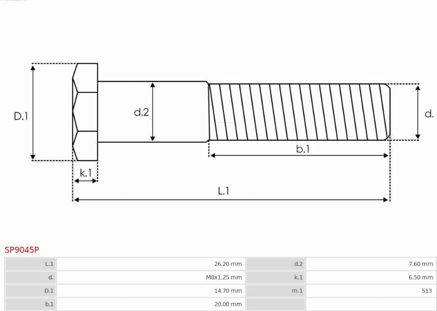 AS-PL SP9045P - Ремкомплект, стартер avtokuzovplus.com.ua