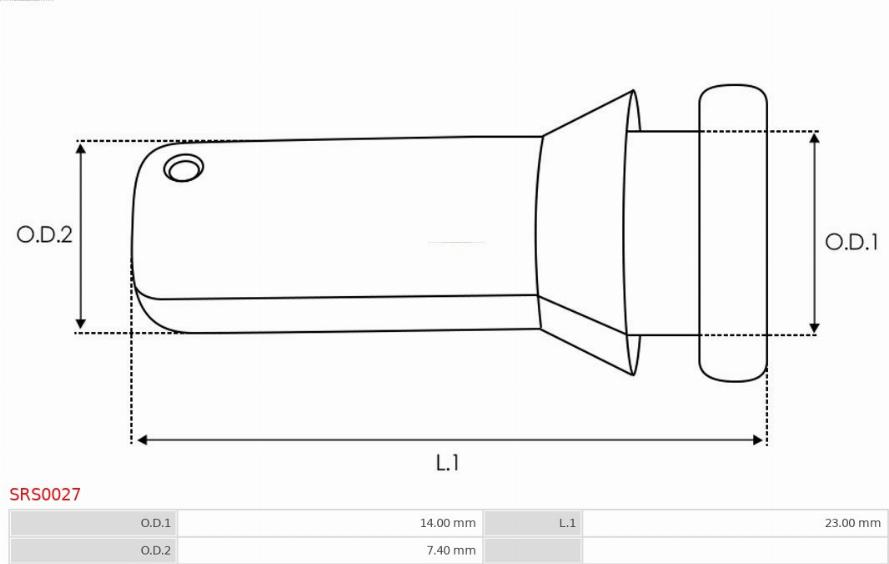 AS-PL SRS0027 - Ремкомплект, стартер avtokuzovplus.com.ua