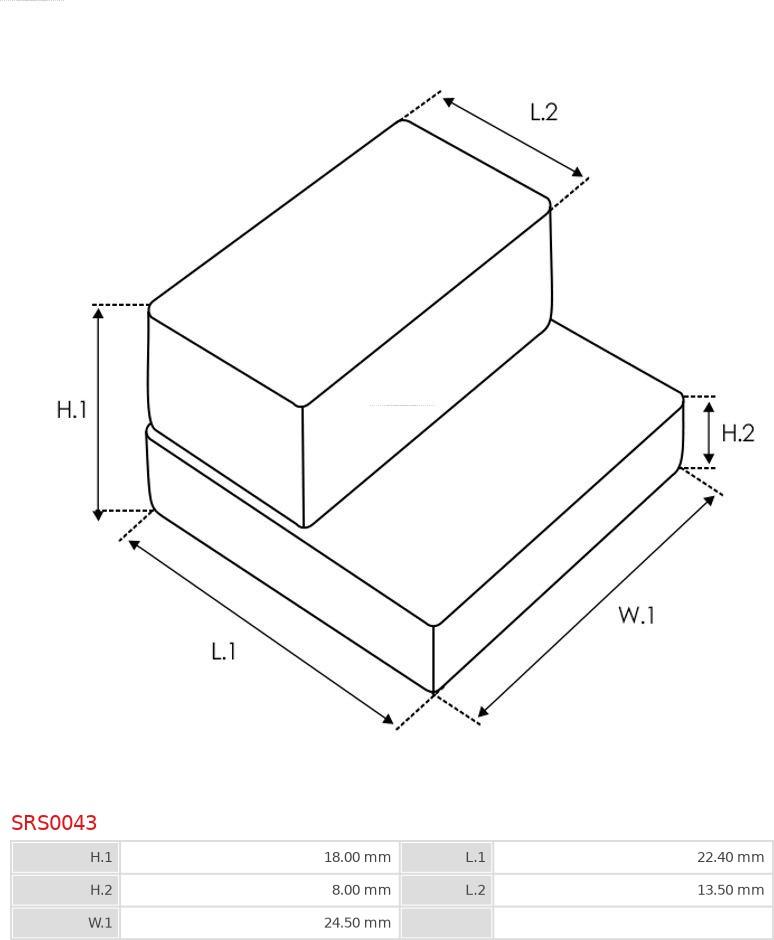 AS-PL SRS0043 - Ремкомплект, стартер avtokuzovplus.com.ua