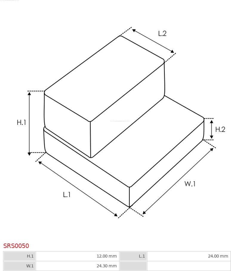 AS-PL SRS0050 - Ремкомплект, стартер avtokuzovplus.com.ua