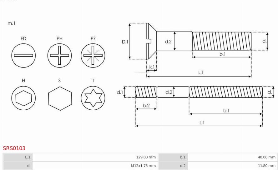 AS-PL SRS0103 - Ремкомплект, генератор autodnr.net