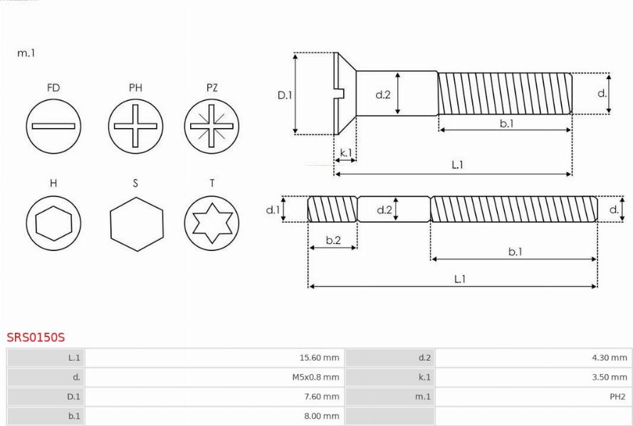 AS-PL SRS0150S - Ремкомплект, генератор autodnr.net