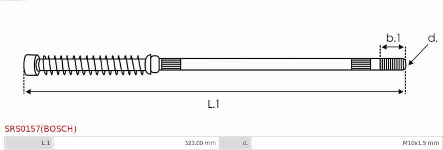 AS-PL SRS0157(BOSCH) - Ремкомплект, стартер avtokuzovplus.com.ua