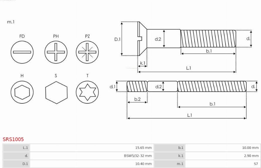 AS-PL SRS1005 - Ремкомплект, генератор avtokuzovplus.com.ua