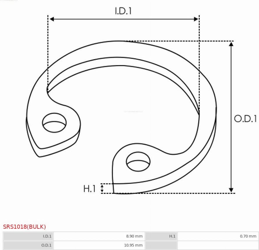 AS-PL SRS1018(BULK) - Ремкомплект, стартер avtokuzovplus.com.ua