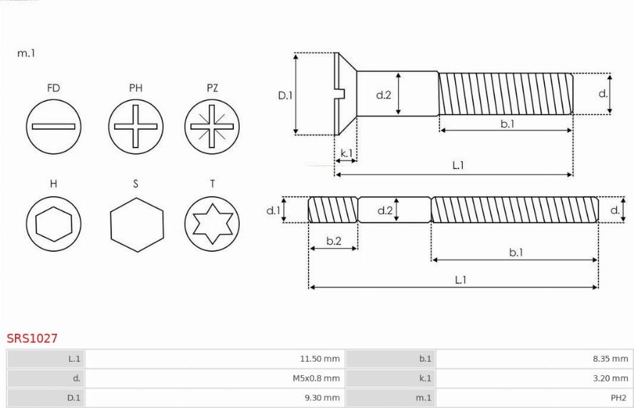 AS-PL SRS1027 - Ремкомплект, генератор autodnr.net