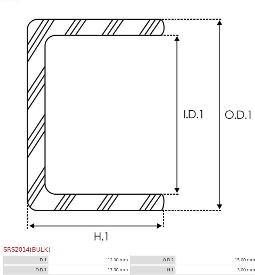 AS-PL SRS2014(BULK) - Ремкомплект, стартер avtokuzovplus.com.ua