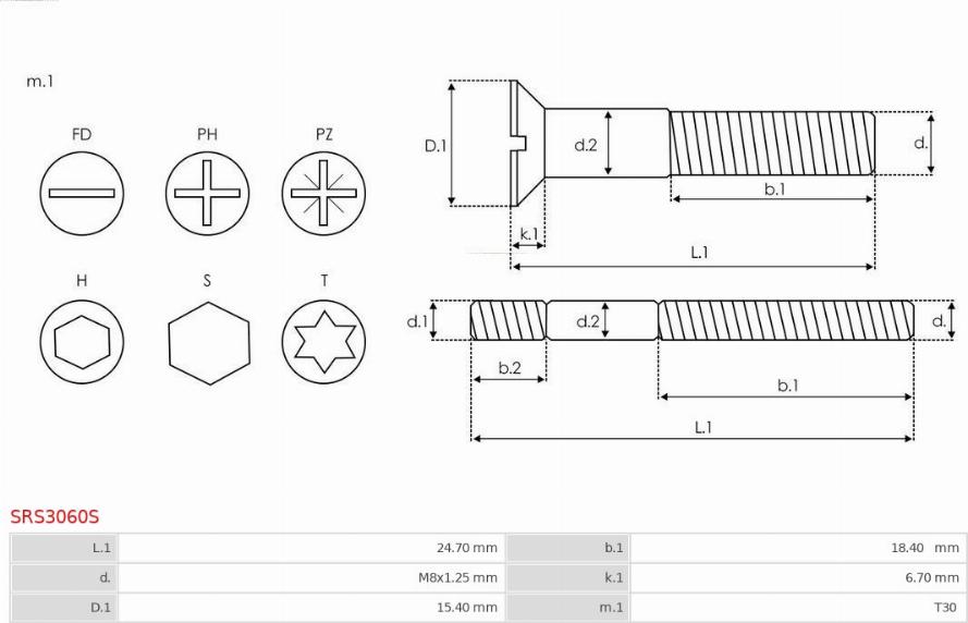 AS-PL SRS3060S - Ремкомплект, генератор avtokuzovplus.com.ua