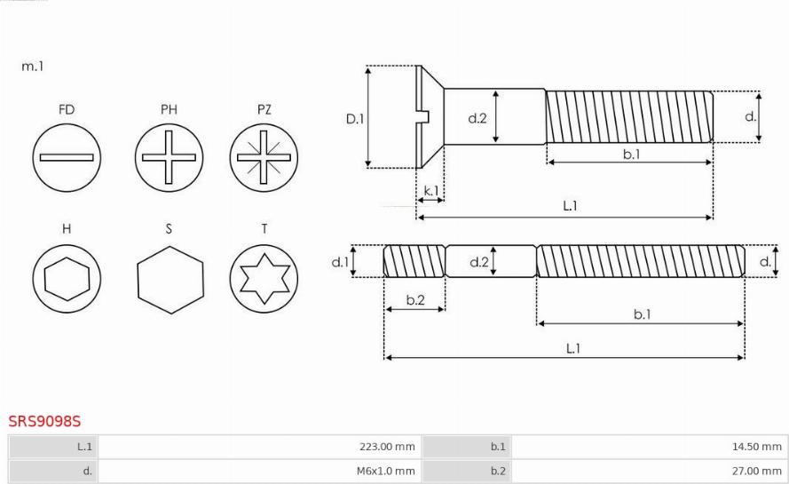 AS-PL SRS9098S - Ремкомплект, генератор avtokuzovplus.com.ua