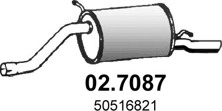 ASSO 02.7087 - Глушитель выхлопных газов, конечный autodnr.net
