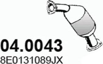 ASSO 04.0043 - Каталізатор autocars.com.ua